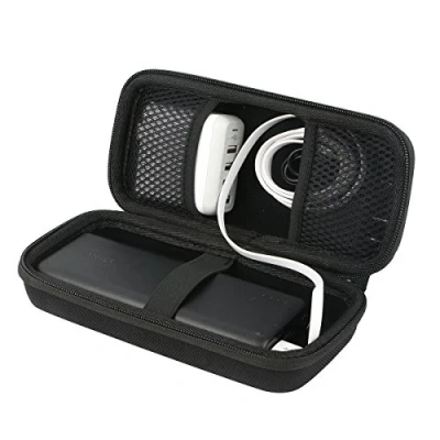 Abbildung von Khanka Hart Tasche Schutzhülle Für Anker PowerCore 26800mAh 26800 mAh Power Bank Externer Akku Ladegerät Etui Case. (Schwarz, Nur Tasche)