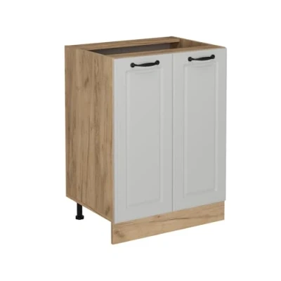 Abbildung von Vicco Küchenunterschrank R Line, Weiß Landhaus, 60 cm ohne Arbeitsplatte