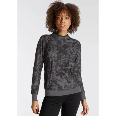 Abbildung von Bruno Banani Sweatshirt, Glitzer Druck NEUE KOLLEKTION