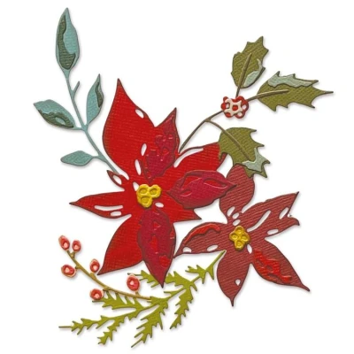 Abbildung von Sizzix Thinlits Die Set 6PK Festive Bouquet 665565 Tim Holtz (09 21)