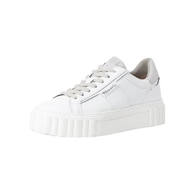 Abbildung von Tamaris Sneaker low, Damen, Größe: 38, White leather Schuhe