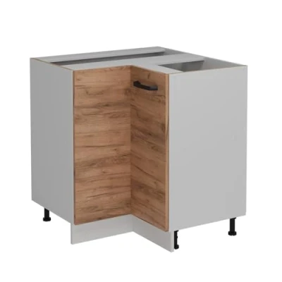 Abbildung von Vicco Eckunterschrank R Line, Goldkraft Eiche, 75.6 cm ohne Arbeitsplatte