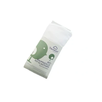 Abbildung von Träumeland Spannbettlaken Bio Baumwolle mit Elasthan weiß 60 x 120 cm + 70 140