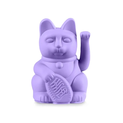 Abbildung von Donkey Products Dekofigur Lucky Cat Mini Lila