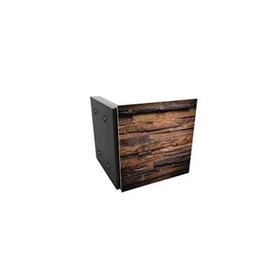 Abbildung von ALLboards Schlüsselkasten Schlüsselbox Dunkles Holz Glas Glasboard Magnettafel Memoboard 30x30x4,7cm,50 Haken, Neodym Magnete Schlüsselschrank