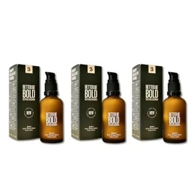 Abbildung von BETTER BE BOLD 2 in 1 After Shave Balm &amp; Gesichtscreme 3x 50ml Vorteilspack