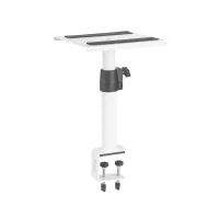 Abbildung von OMNITRONIC TMO 2 Monitorständer weiß Höhenverstellbarer Tischständer 25 42 cm, bis kg belastbar