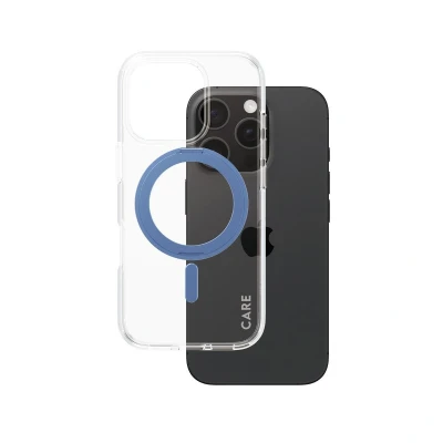 Abbildung von 0 CARE by PanzerGlass® Feature Case Blau Kickstand &amp; MagSafe für iPhone 16 Pro