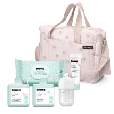 Abbildung von Suavinex Gel Shampoo Syndet 300 ml + Feuchtigkeitsspendende Lotion Intensive Windelsalbe 75 New Baby Cologne 100 Tücher 72 Stück, 5 Produkte, Bär