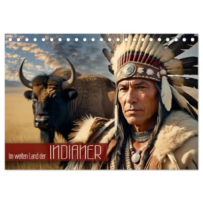 Abbildung von Im weiten Land der Indianer (Tischkalender 2025 DIN A5 quer), CALVENDO Monatskalender
