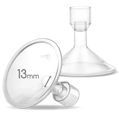 Abbildung von Maymom Myfit 13 mm Schilde, kompatibel mit Medela Milchpumpe, Personalfit, Freestyle, Harmony, Maxi Anschluss; Anschluss an Weithals/Schmal Stecker, Personalfit/Freestyle Flex Stecker; 2 Stück