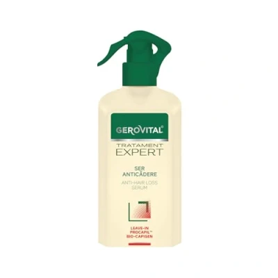 Abbildung von Anti Haarausfall Kur Serum, No Rinse, reduziert den Haarausfall, stärkt die Haarwurzel, stimuliert das gesunde Wachstum, 150 ml, Gerovital Tratament Expert