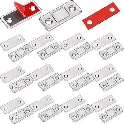 Abbildung von Magnetschnäpper Magnete für Schranktüren Jiayi 12 Stück Ultra Dünn Türmagnete Selbstklebend Möbel Schrankmagnete Stark Schrank Magnetverschluss Schubladen Magnet Türschließer Möbelmagnete