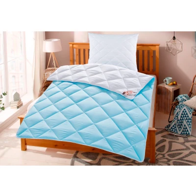 Abbildung von my home Microfaserbettdecke + Kunstfaserkissen &quot;Top Cool&quot;, (Spar Set), mit Sommer und Winterseite