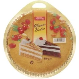 Abbildung von Stieffenhofer Wiener Boden hell, Tortenboden, dreiteilig, 400g