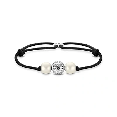 Abbildung von Thomas Sabo Unisex Armband Bead schwarz 925 Sterlingsilber A2080 170 11 L22V