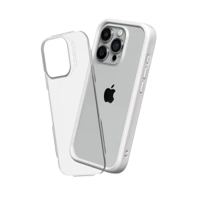 Abbildung von RhinoShield Modulares Case kompatibel mit [iPhone 15 Pro] Mod NX Anpassbare &amp; stoßdämpfende Schutzhülle im schlanken Design 3.5 Meter Fallschutz Weiß