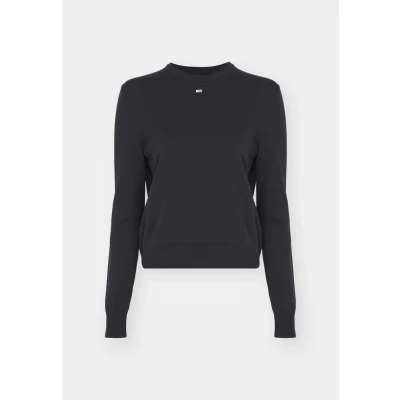 Abbildung von Tommy Jeans Essential CREW Strickpullover, Damen, Größe: XS, Black