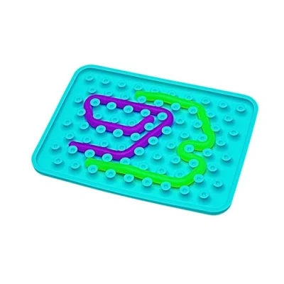 Abbildung von Sensorik Spielzeug Baby Ab 3 Jahre “Wiggly Toy Sensorisches Flexibler Wurm mit Matrize zur Entwicklung manueller Fähigkeiten Motorikspielzeug geeignet zum Lernen, Spielen
