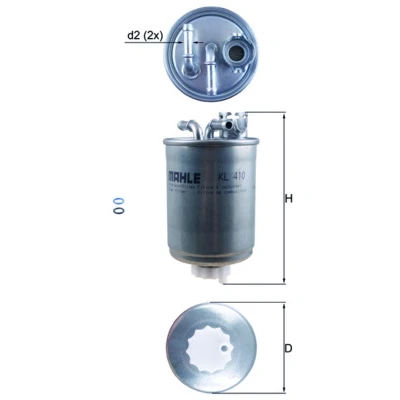 Abbildung von Kraftstofffilter MAHLE ORIGINAL KL 410D