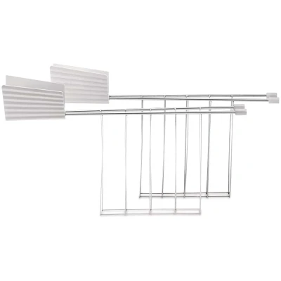 Abbildung von Alessi Toastklammern für den Plissé Toaster weiß Michele de Lucchi MDL08RACKW