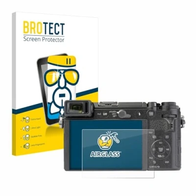 Abbildung von BROTECT Schutzglas für Panasonic Lumix DC GX9 Schutzfolie Panzer Folie Glas [Extrem Kratzfest 9H, Anti Fingerprint, Ultra Transparent]