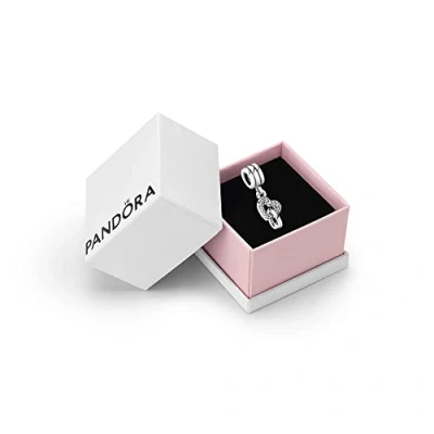 Abbildung von Pandora Interlocking Hearts Dangle Charm, Damen, Größe: One Size, Sterling silver