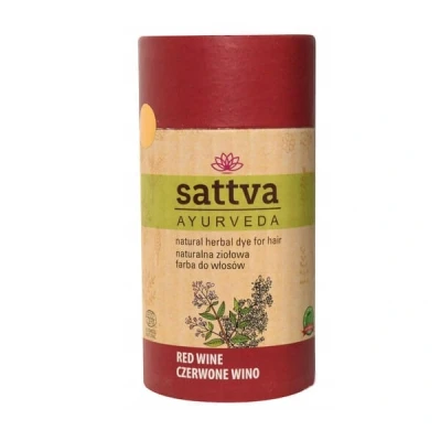 Abbildung von Natürliche Haarfarbe Doppelte Portion von Sattva Ayurveda: Henna für Allergiker Bio Pflanzenhaarfarbe Naturhaarfarbe, Volumen und Glanz ECOCERT (Red Wine)