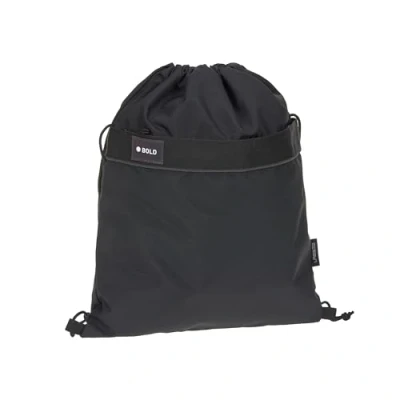 Abbildung von LÄSSIG Turnbeutel Bold, black, aus recyceltem Material