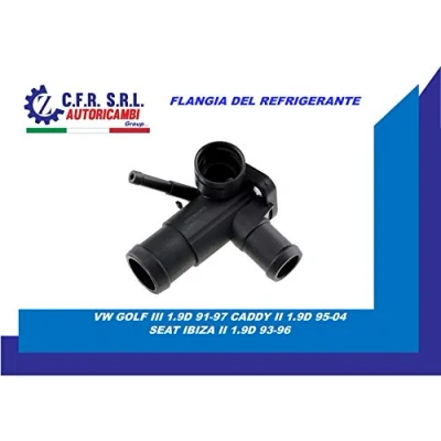 Abbildung von NTY CTM VW 011 Flansch Kunststoff Zylinderkopf, vorne mit Dichtring VOLKSWAGEN: GOLF 3, Passat B3/B4 Variant, Limousine, SEAT: Ibiza 2