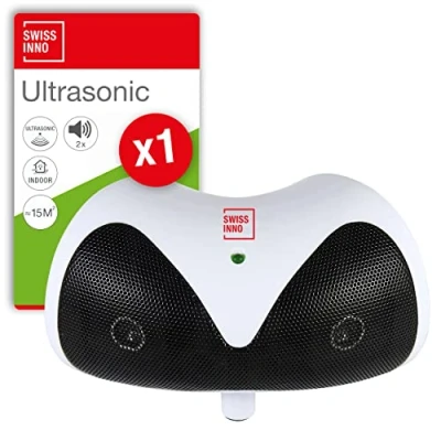 Abbildung von SWISSINNO Ultraschall Schädlingsbekämpfer Nagetier Vertreiber 30m² für 230VAC: Vertreibt Mäuse, Ratten, Marder + andere Nager mit Ultraschall, Innen. 1x