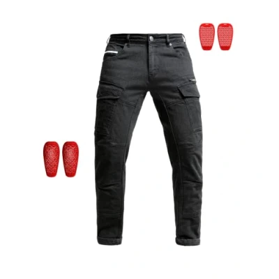 Abbildung von John Doe Defender Monolayer CE Zertifizierung AAA Motorradhose Atmungsaktiv Cargo Hose Mit Seitentaschen Protektoren