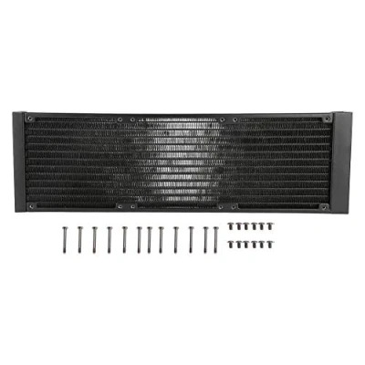 Abbildung von Richer R 120mm/240mm/360mm Aluminium Radiator, Computer Wasserkühlung Aluminiumheizkörper G1 / 4 Gewinde,12 Röhren Wasserkühler Kühlkörper Radiator für PC Wasserkühlung(360mm)