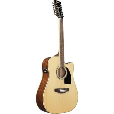 Abbildung von Ibanez Performance Series PF1512CE NT 12 String Electro Acoustic Guitar Natural High Gloss