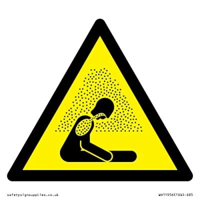 Abbildung von W041 Warnung: Asphyxiating Atmosphäre Schild 85 x mm S85