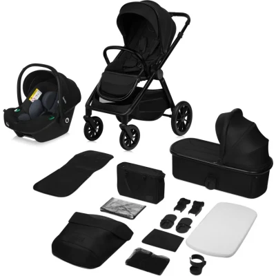Abbildung von lionelo Kombi Kinderwagen LAYLA 3IN1, (Set), 3D Panoramabelüftung/ XXL Sitz/ komfortable Federung