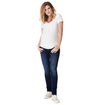 Abbildung von Noppies Damen Otb Slim Mila Comfort Everyday Blue Umstandsjeans, Blue, 38W 32L EU