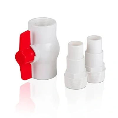 Abbildung von Gre AR512 Auf/Zu Ventil mit 2 Adaptern für Ø38 und Ø32 mm Schläuche, Weiß