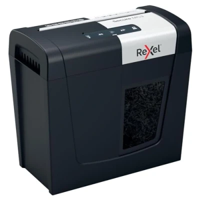 Abbildung von Rexel MC3 Whisper Shred™ Aktenvernichter, Mikroschnitt, schreddert bis zu 3 Seiten, Sicherheitsstufe P5, 10 Liter Abfallbehälter, äußerst leise und kompakt, für Hause, Secure Serie