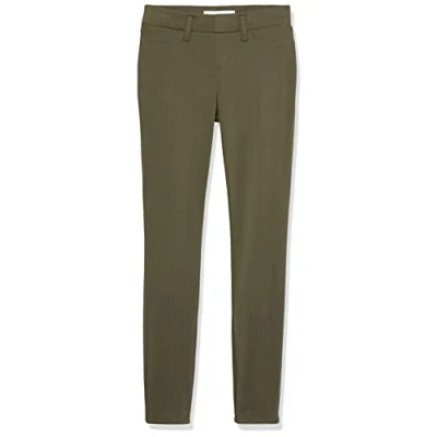 Abbildung von Amazon Essentials Damen Strick Jeggings zum Hineinschlüpfen (in Übergröße erhältlich), Dunkles Olivgrün, S Lang