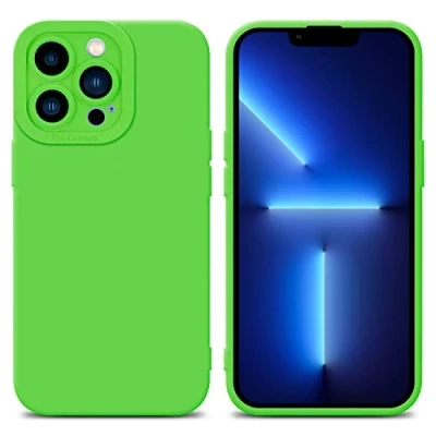 Abbildung von Cadorabo Hülle kompatibel mit Apple iPhone 13 PRO MAX Schutzhülle TPU Silikon Case Liquid Design Kameraschutz Slim Kratzfest Weiche Gummi Rundumschutz für in Grün