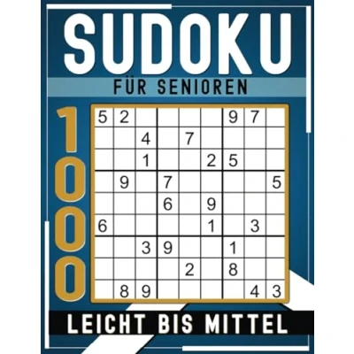 Abbildung von 1000 Sudoku für Senioren Leicht Bis Mittel: Großdruck Rätsel mit Lösungen.