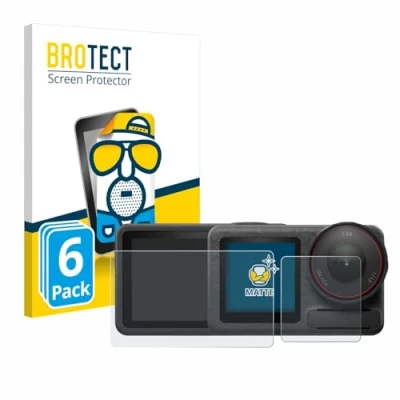 Abbildung von BROTECT Entspiegelungs Schutzfolie für DJI Osmo Action 5 Pro (6 Stück) Matte Displayschutz Folie, Anti Reflex, Fingerprint
