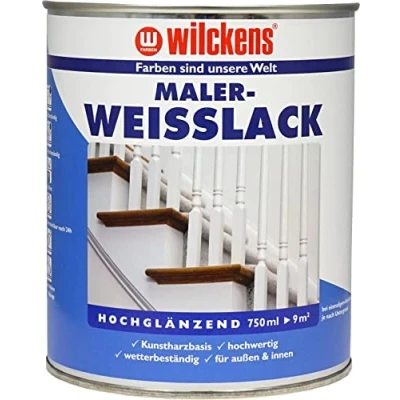 Abbildung von Wilckens Farben Weißlack, hochglänzend, 750 ml