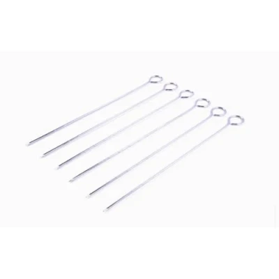 Abbildung von Fleischspieße Grill/BBQ 6 tlg 28 cm Robuste und langlebige Metallspieße für Fleisch Gemüse, perfekt jedes Grillvergnügen Hochwertige Spieße ein gelungenes BBQ.