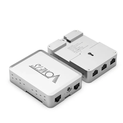 Abbildung von VONETS VS500 Industrie 5 Ports Gigabit Switch Ethernet RJ45 Splitter Extend LAN Netzwerk Port, 4 (10/100/1000Mbps) +1 Uplink Plug&amp;Play Metall Design Universal für Netzwerkgeräte