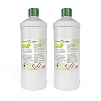 Abbildung von TerraDomi Rusche Steindusche, 2 x 1L, Steinreiniger für bis zu 800 m², Reinigungsmittel saubere Wege &amp; Plätze, Wegerein, biologisch abbaubar