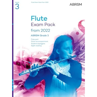 Abbildung von Flute Exam Pack from 2022, ABRSM Grade 3: Selected the syllabus 2022. Score &amp; Part, Audio Downloads, Scales Sight Reading (ABRSM Pieces)