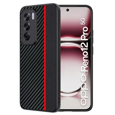 Abbildung von FDHYFGDY Schutzhülle für Oppo Reno 12 Pro 5G Hülle, hochwertiger Kameraschutz, stoßfest, Kratzfest Case, Handyhülle Case