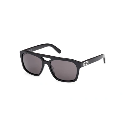 Abbildung von GCDS Unisex Sonnenbrille, Größe: 56, Shiny black/smoke